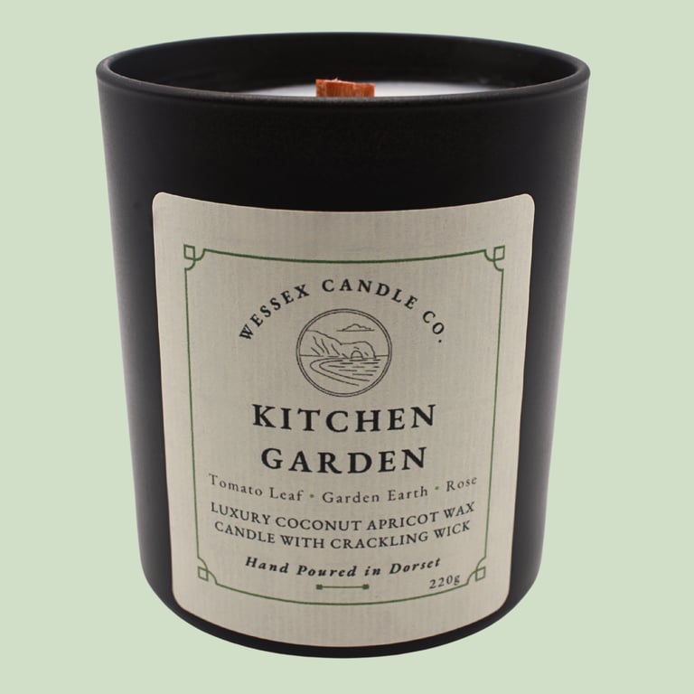Tomato Leaf Candle - Kitchen Garden - Wooden Wick