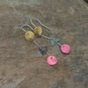 Long Delicate Dangle Geometric Earrings