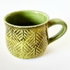 Mugs - Green Ceramic Mug 