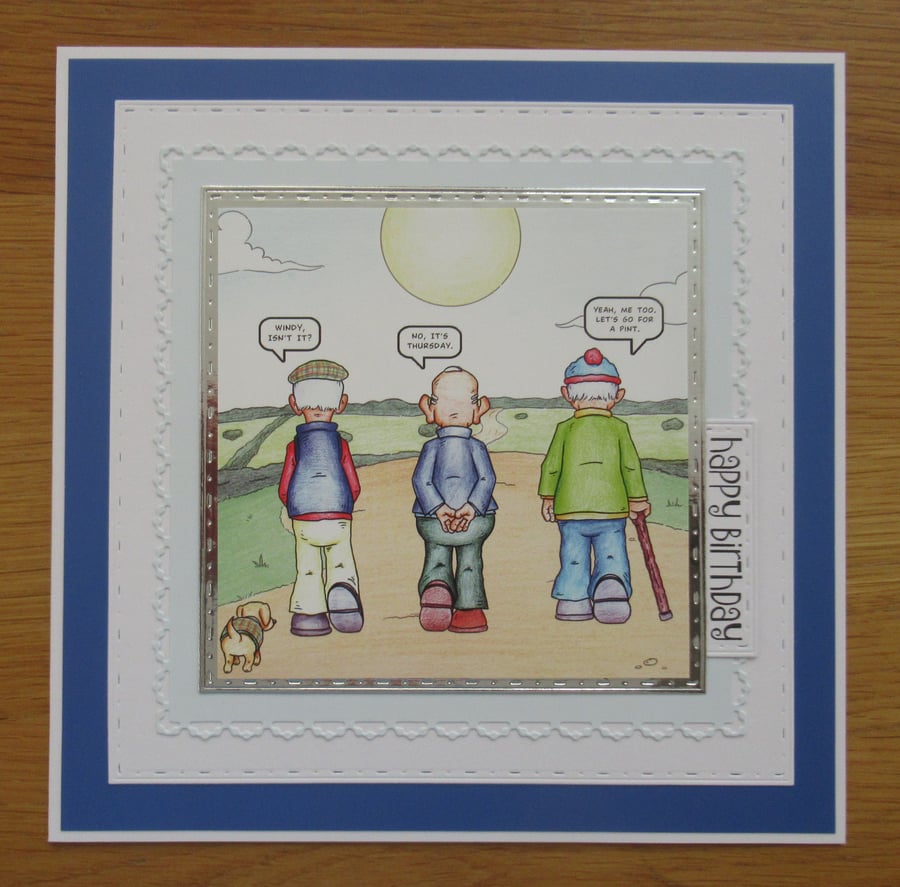 Afternoon Walk - Large Birthday Card