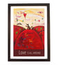 "Love Is All Around" print black frame - Image 1