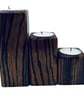 Candle Holders - Zebrano