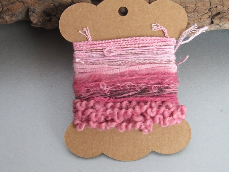 Small Cochineal Pink Natural Dye Textured Thread Pack
