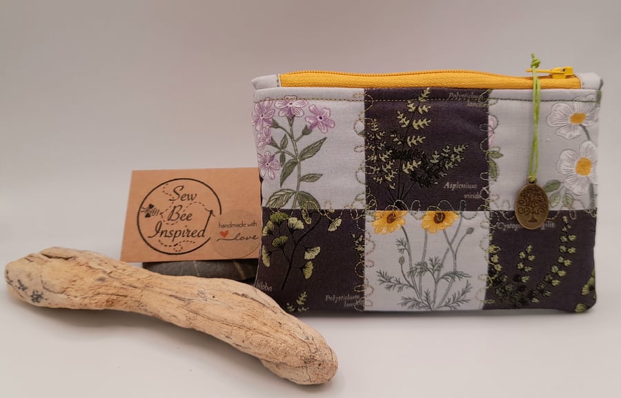 Wildflower and Grasses Zipped Wallet