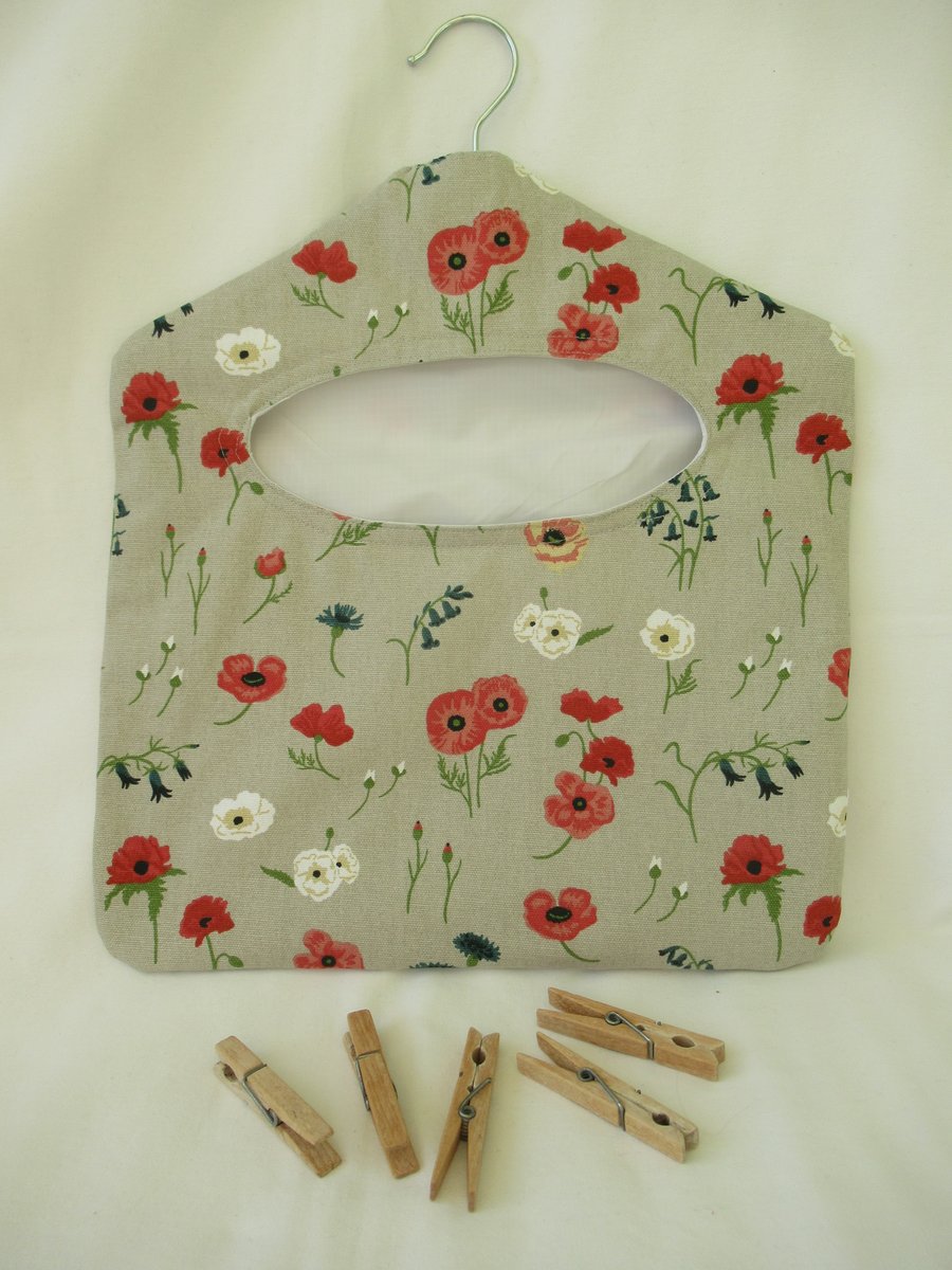 Floral Hanging Style Peg Bag, Handmade from Sophie Allport's Fabric