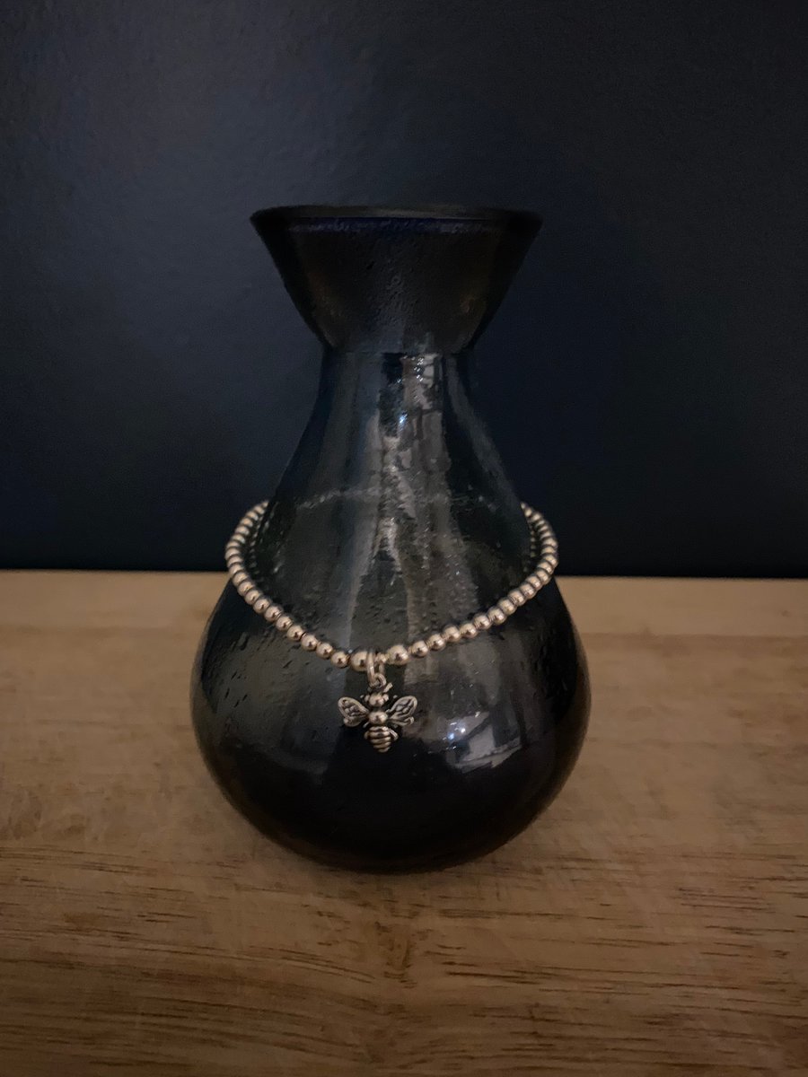  Sterling Silver Bee Bracelet (398)