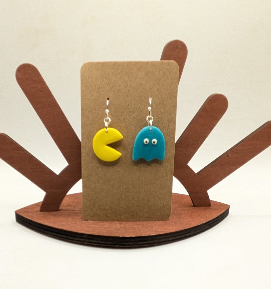Pac Man Earrings 