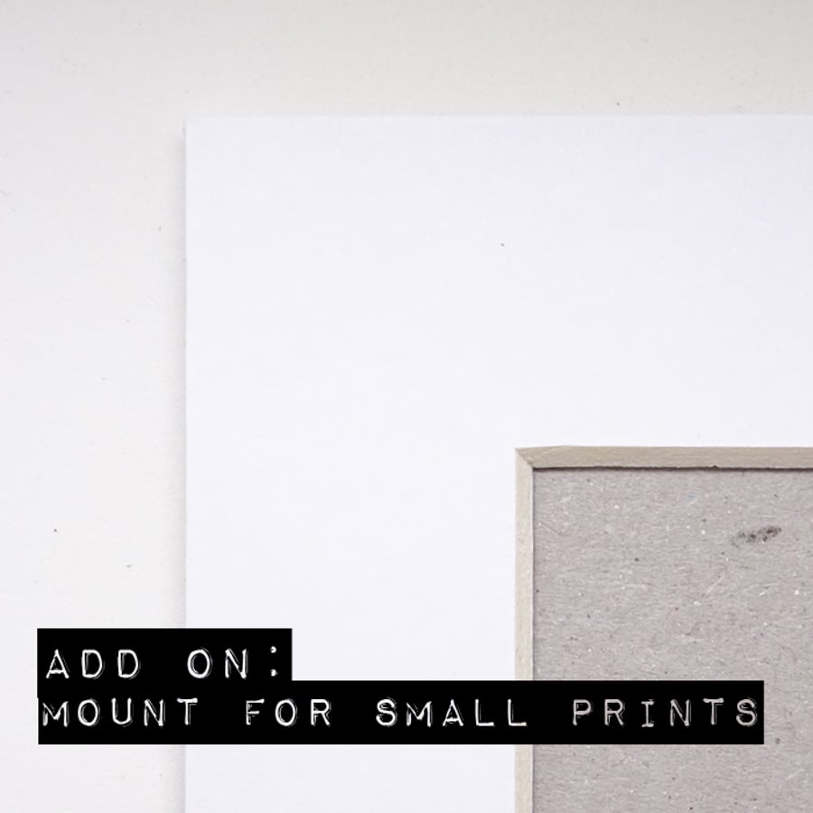 Add on: White 8x10 Mount for Twinkle & Gloom Prints.