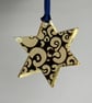 Gold mirrored star - Image 1