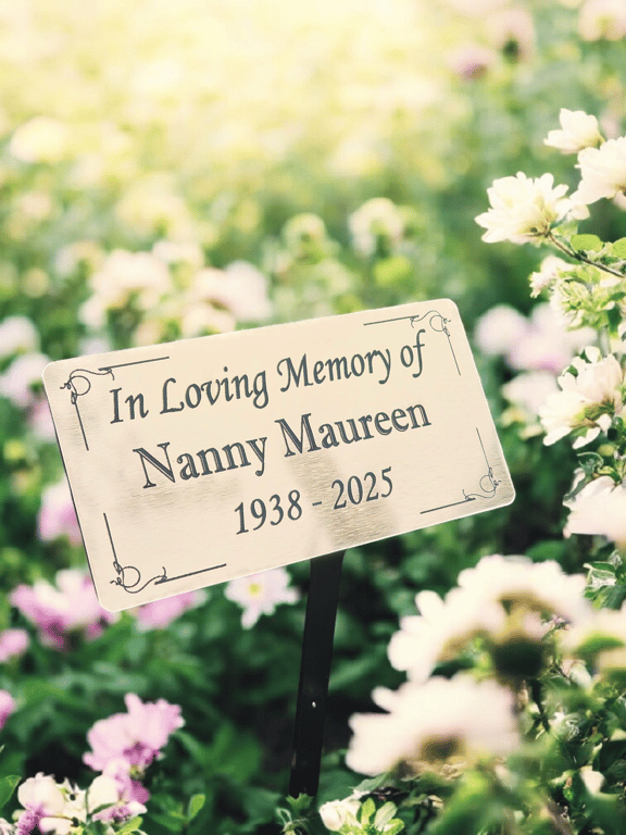  Memorial Tree Dedication Garden Marker Grave Plaque Temporary Grave Marker
