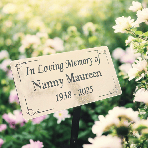  Memorial Tree Dedication Garden Marker Grave Plaque Temporary Grave Marker