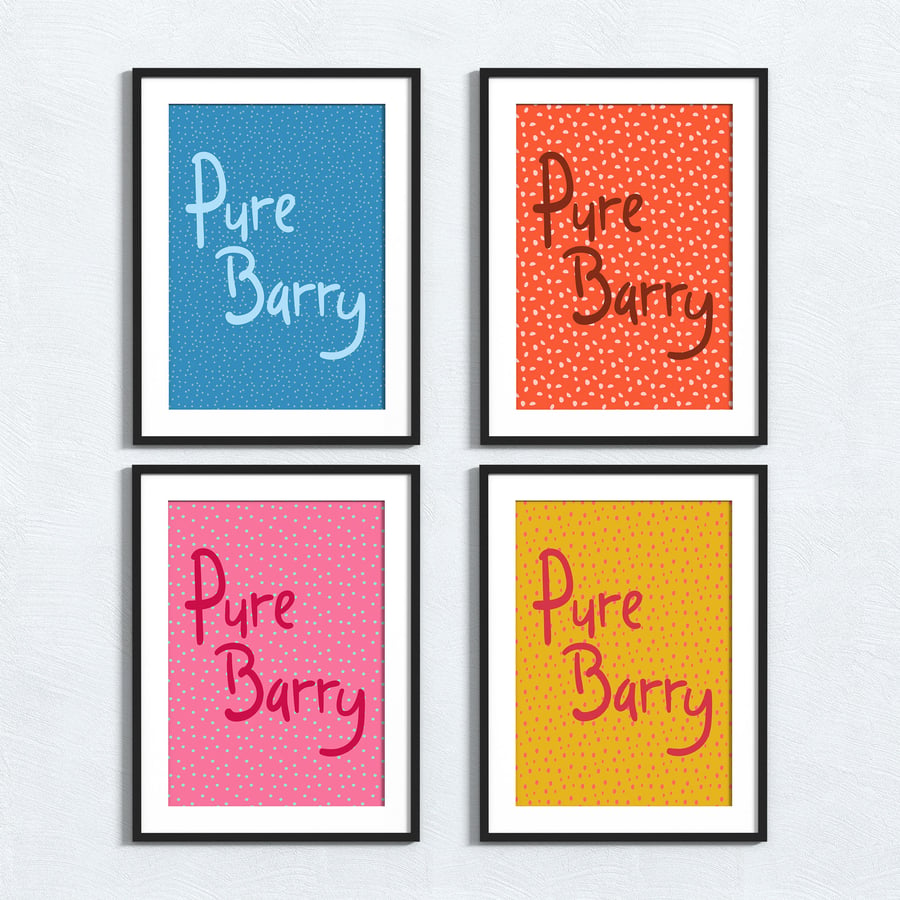 Scottish phrase print: Pure Barry