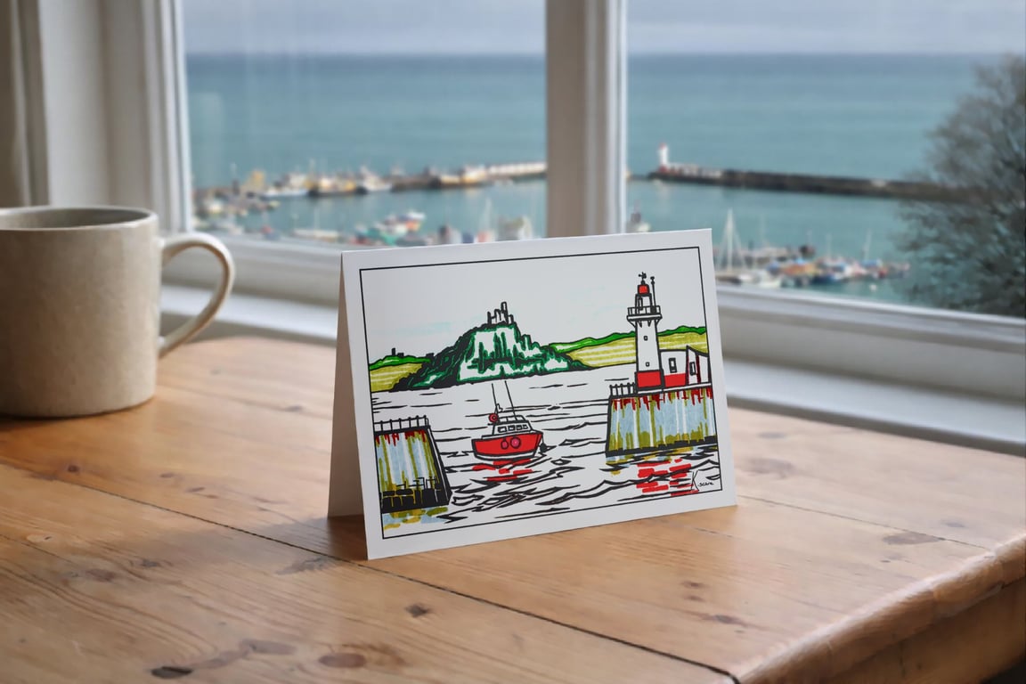 5 Cornish St Michael's Mount Cards – Handmade by Kerry Scane