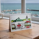 5 Cornish St Michael's Mount Cards – Handmade by Kerry Scane