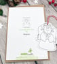 Coloured By Christmas Card & Gift Tag - Girl Angel - Personalised  - Image 6