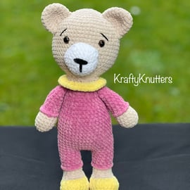 Handmade Crochet Teddy Bear Plush Toy