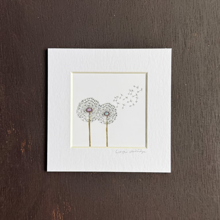 'Wish Couple' 5" x 5" Mounted Print