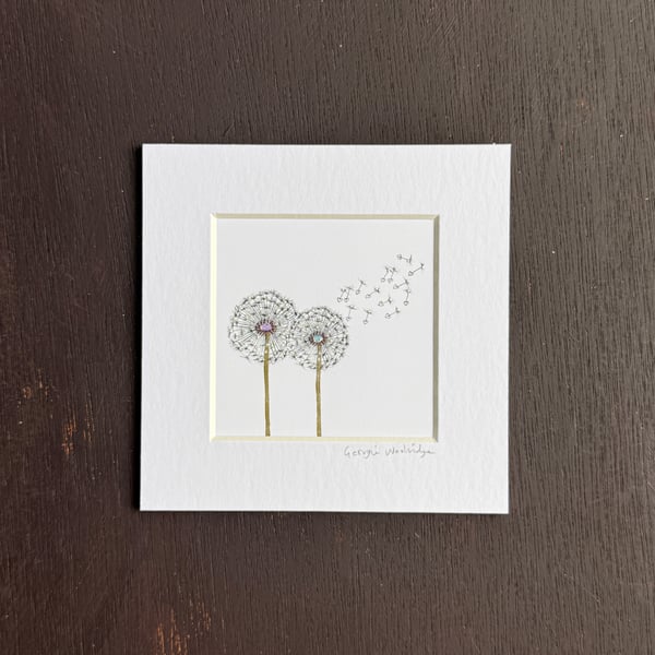 'Wish Couple' 5" x 5" Mounted Print