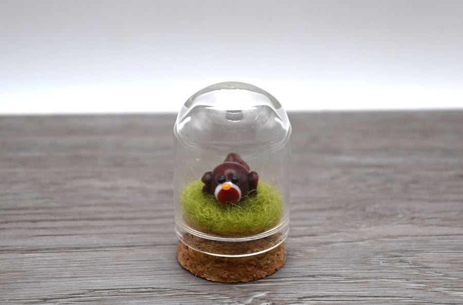 small glass robin keepsake figure