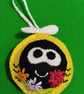 Bumble bee wool felt room decoration 