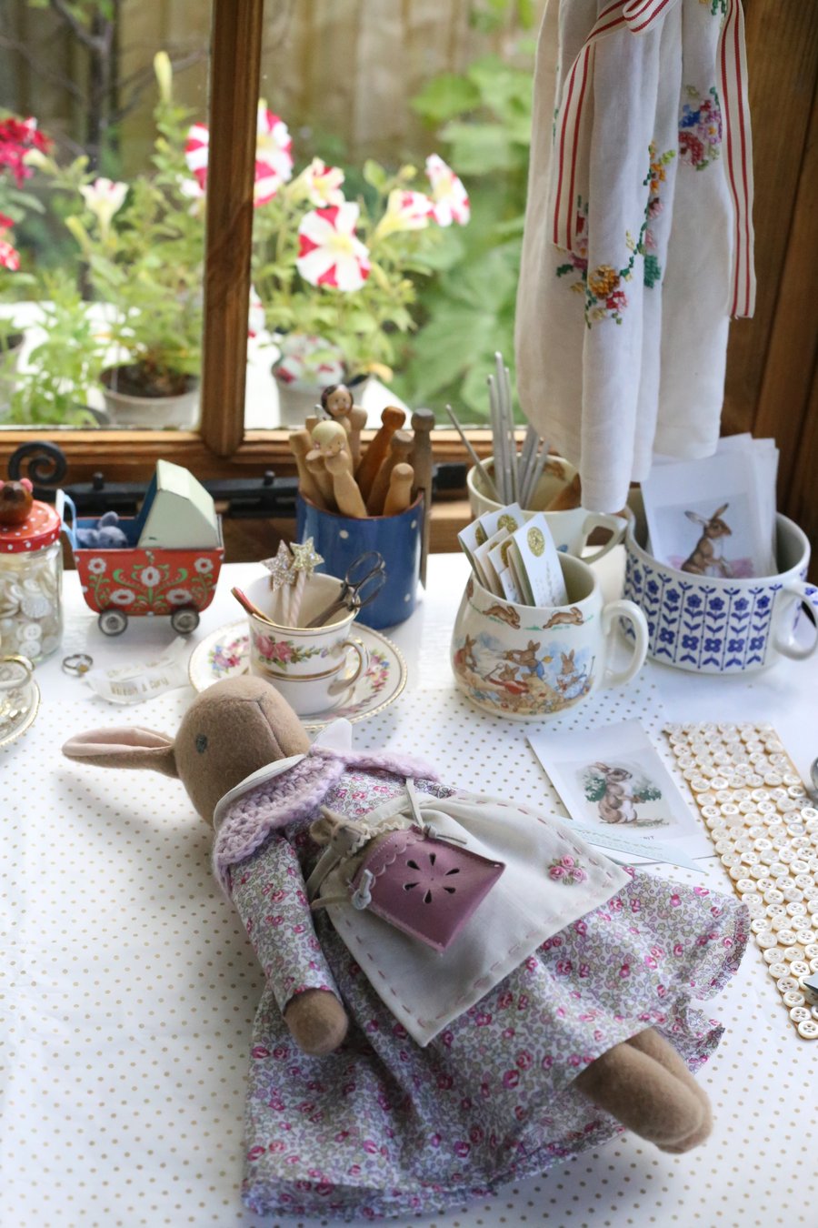 Heirloom Liberty Bunny - Eloise pink