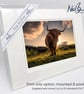 Highland CowCoo Scotland - A6 (7" x 5") Unframed Print