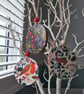 4 Paper napkins for decoupage woodland animal and flowers christmas designs - Image 10