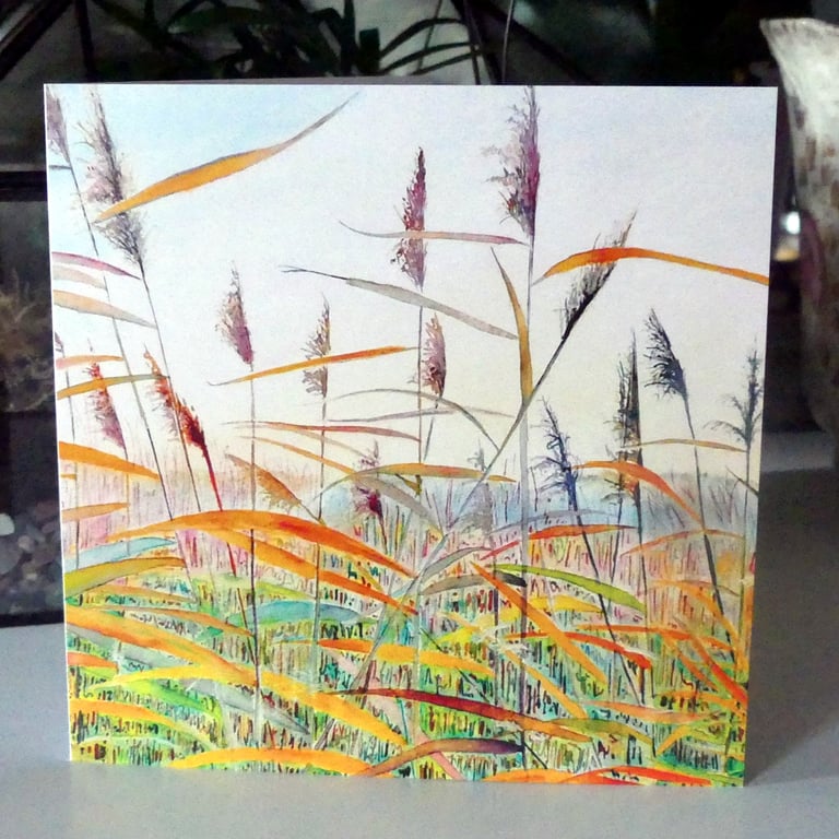  Autumn Landscape Blank Greeting Card from Original Watercolour
