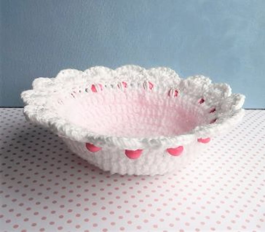 Crochet Bowl 14 cm diameter