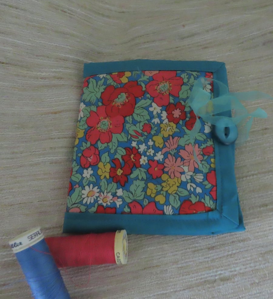 Needle Case - Liberty, Floral Fabric.