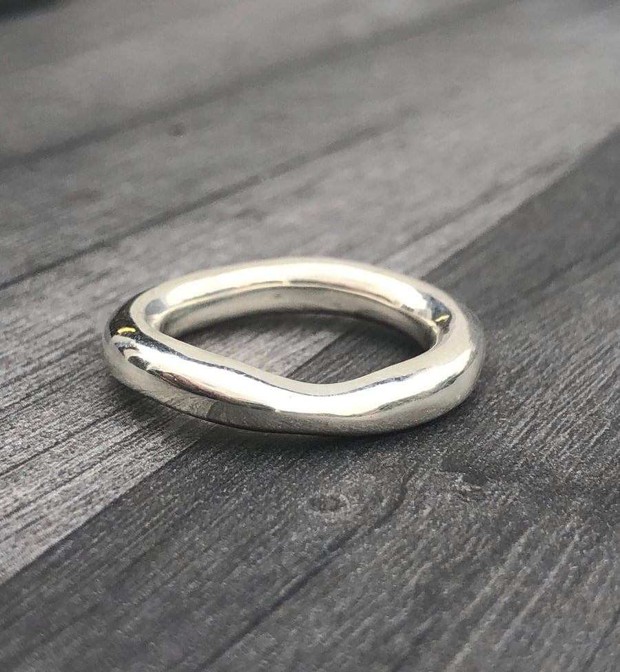 Chunky Wave Ring, chunky silver ring, wave ring, thick silver ring, chunky ring,