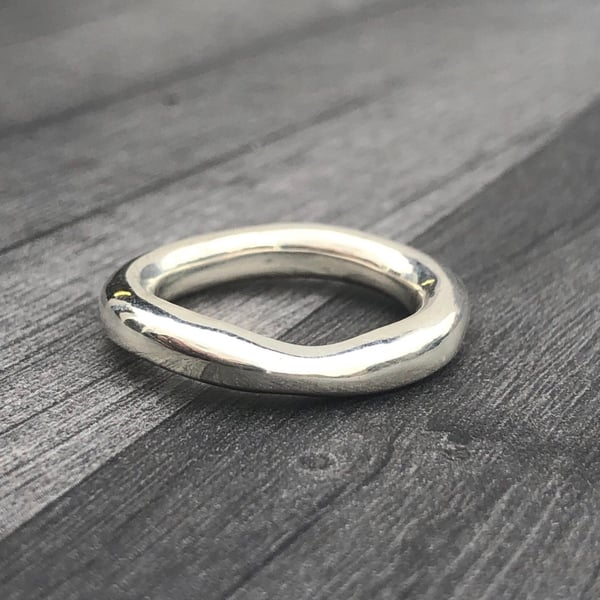 Chunky Wave Ring, chunky silver ring, wave ring, thick silver ring, chunky ring,