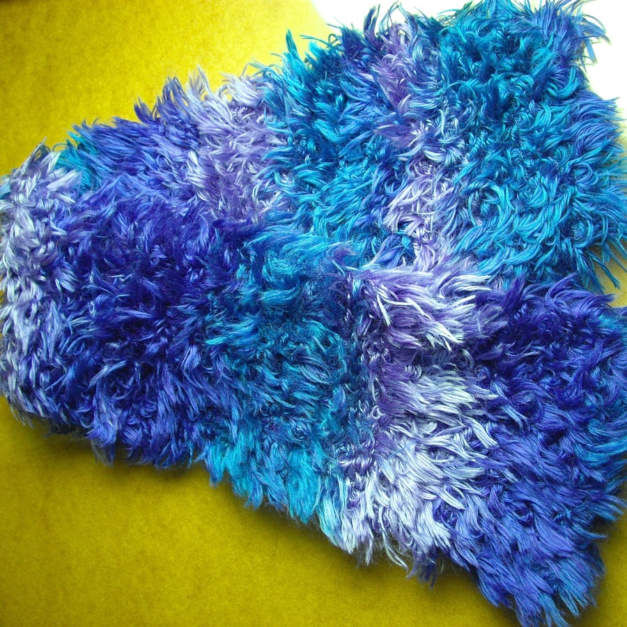 Purple and Turquoise Muffler