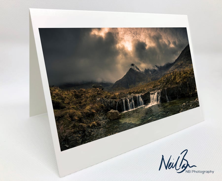Fairy Pools Isle of Skye - Scotland Greeting Card by Neil Barr