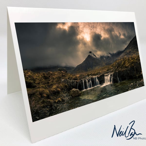 Fairy Pools Isle of Skye - Scotland Greeting Card by Neil Barr