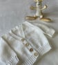 Newborn baby cardigan - Image 3
