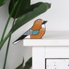 jay bird door topper, british birds wall art, bird lovers gift idea