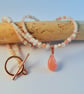 Pink Opal Necklace & Pendant, October Birthstone, Anniversary, Gift For Libra - Image 2