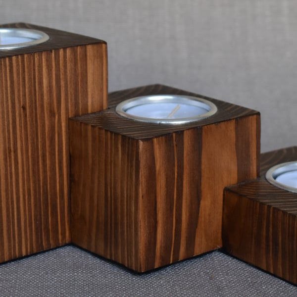 Wooden Tealight Holder