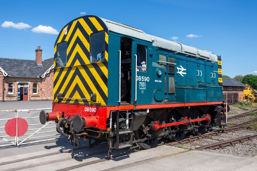 Diesel locomotive 08590 print