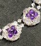 Bubbles Crackled Quartz and Amethyst handmade necklace - Image 5