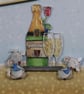 'Champagne with Love' Anniversary greeting card - Image 2