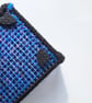 Desk tray for small items - blue and purple with square details - Image 5