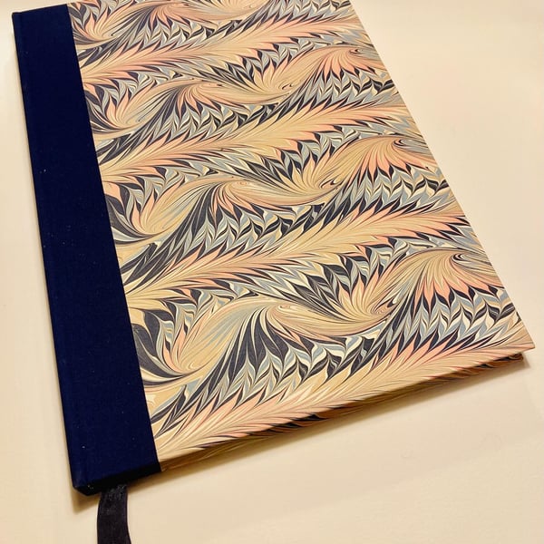 Marbled A4 Lined Notebook 