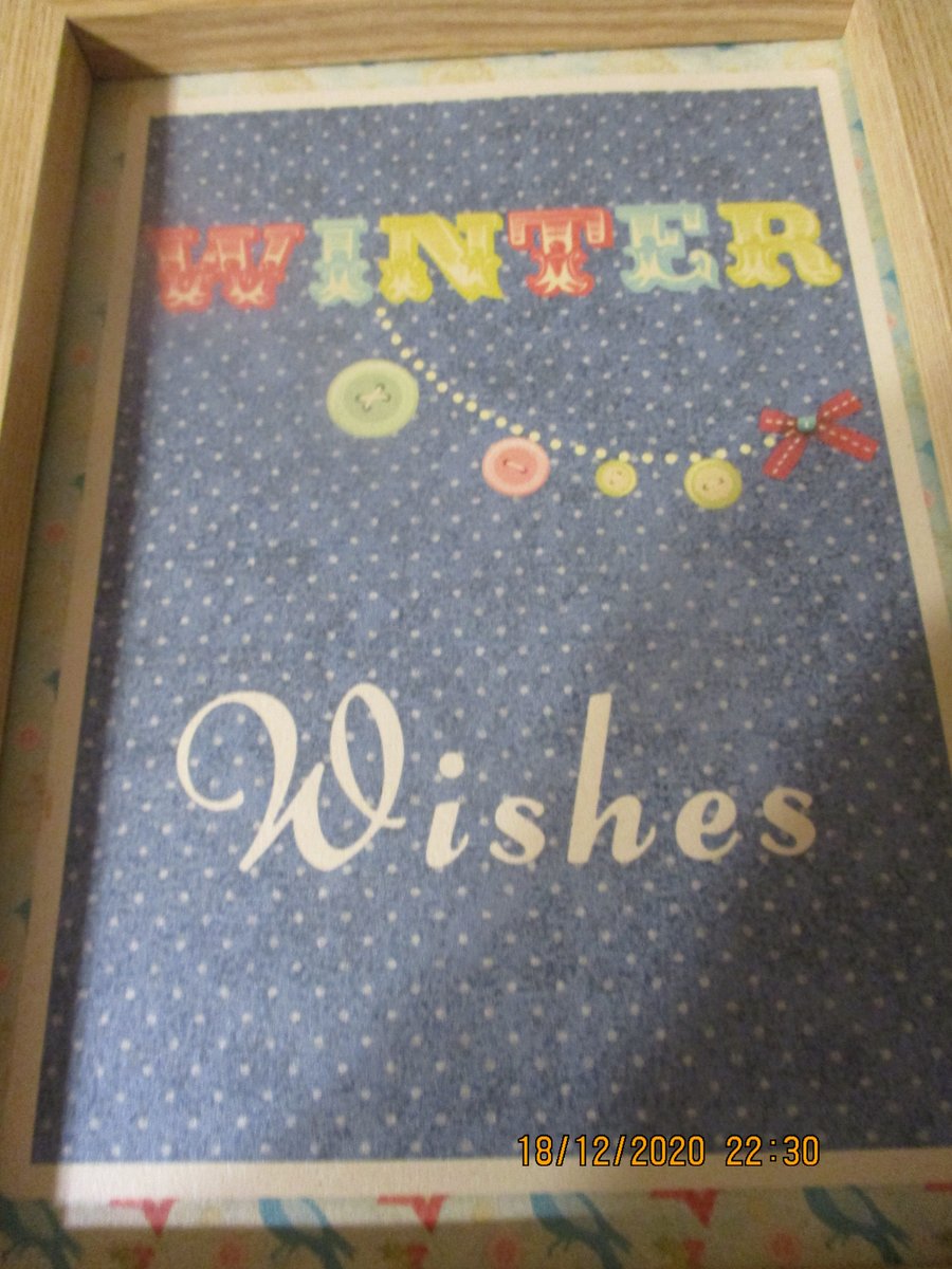 Winter Wishes In Photo Frame