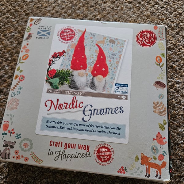 Nordic Gnomes needle felting kit