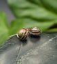 Copper Wire Wrapped Unakite Earrings - Image 4