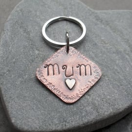  Copper Mum  Keyring Vintage