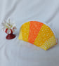 Bright and sunny patchwork pouch