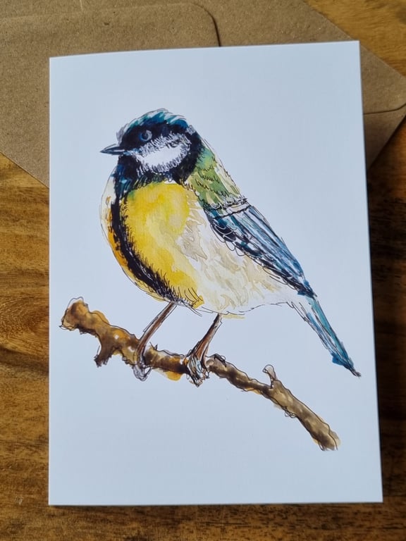 Greeting Card - Blank - Great Tit